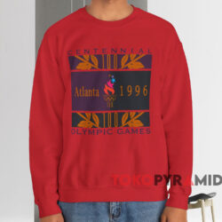 Centennial Olympic Games Atlanta 1996 T-shirt 4 Centennial Olympic Games Atlanta 1996 T shirt Red Sweatshirt