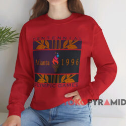 Centennial Olympic Games Atlanta 1996 T-shirt 3 Centennial Olympic Games Atlanta 1996 T shirt Red Sweatshirt