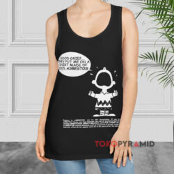 Charlie Brown Asbestos Shirt 4 Charlie Brown Asbestos Black Tank Top