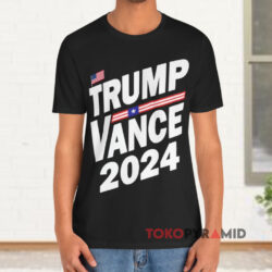 Charlie Kirk Trump Vance 2024 Black T shirt