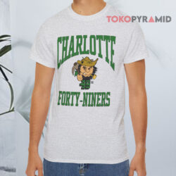 Charlotte 49ers Forty niners Grey T shirt