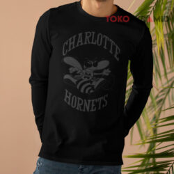 Charlotte Hornets Logo Reflective Tek Patch Shirt 4 Charlotte Hornets Logo Reflective Tek Patch Long sleeved