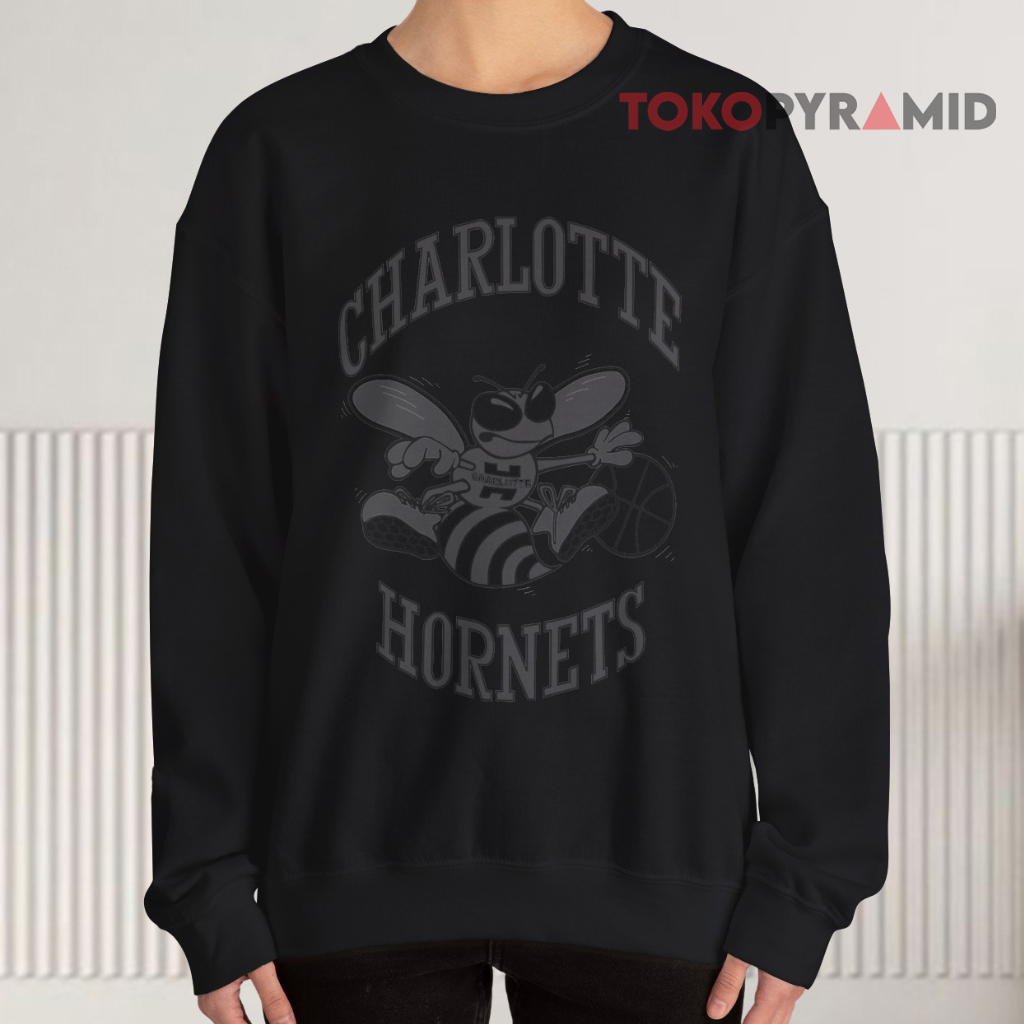 Charlotte Hornets Logo Reflective Tek Patch Sweatshirt Charlotte Hornets Logo Reflective Tek Patch Sweatshirt