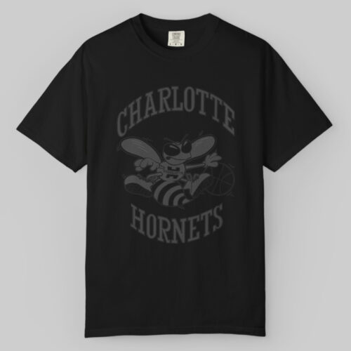 Charlotte Hornets Logo Reflective Tek Patch T shirt Charlotte Hornets Logo Reflective Tek Patch T shirt
