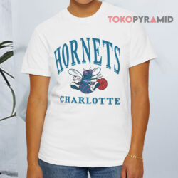 Charlotte Hornets Logo Vintage Nba White T shirt