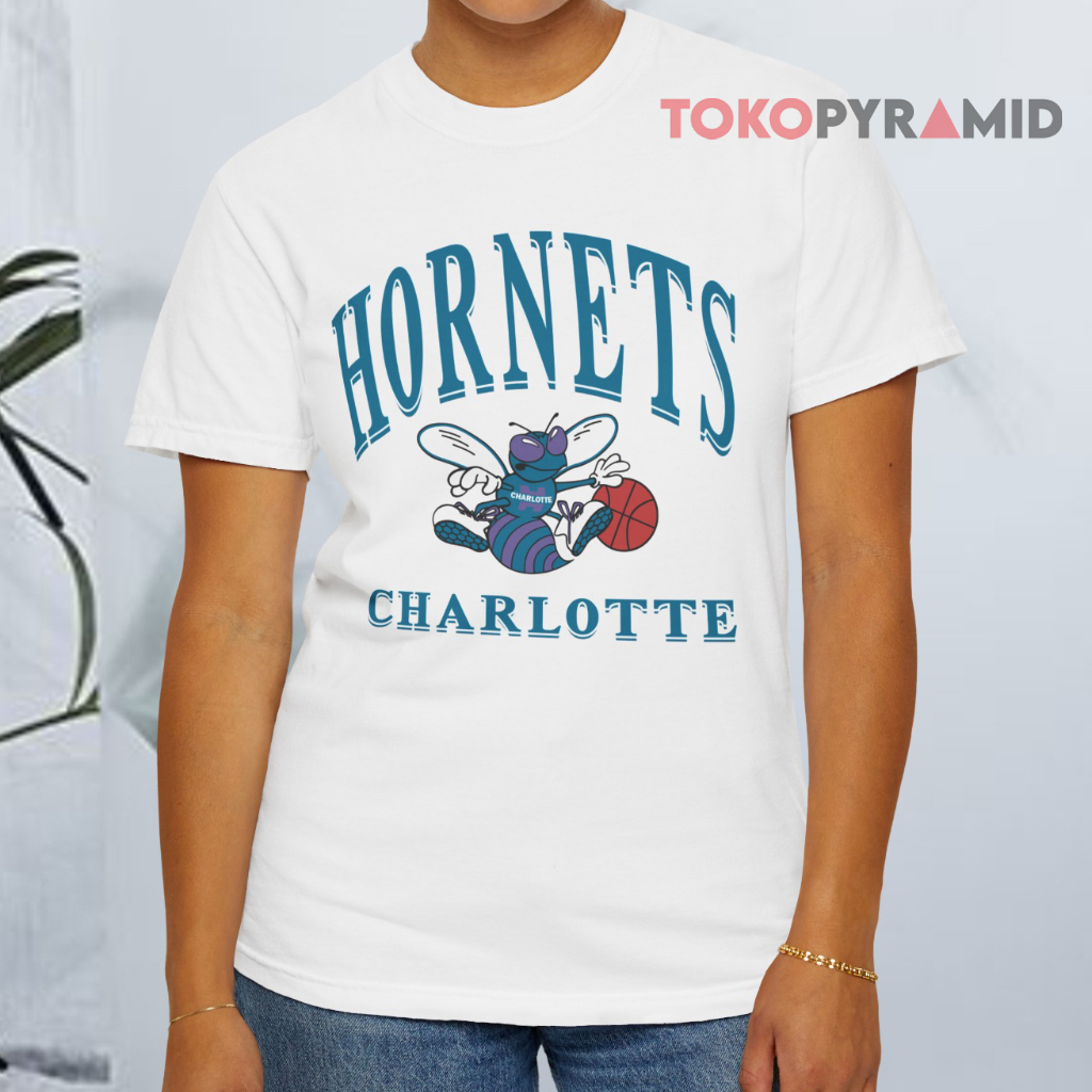 Charlotte Hornets Logo Vintage Nba White T shirt Charlotte Hornets Logo Vintage Nba White T shirt