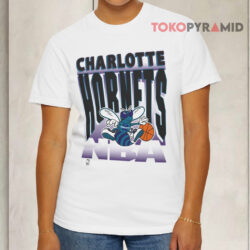 Charlotte Hornets Nba Vintage White T shirt