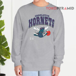 Charlotte Hornets Vintage Nba Basketball Long sleeved