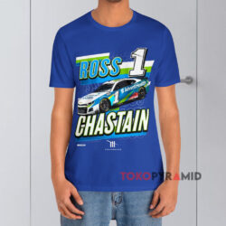 Checkered Flag Royal Adventhealth Chicane Ross Chastain Blue T shirt