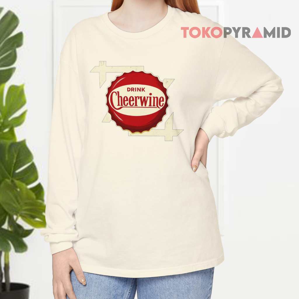 Cheerwine Drink Retro Long sleeved Cheerwine Drink Retro Long sleeved