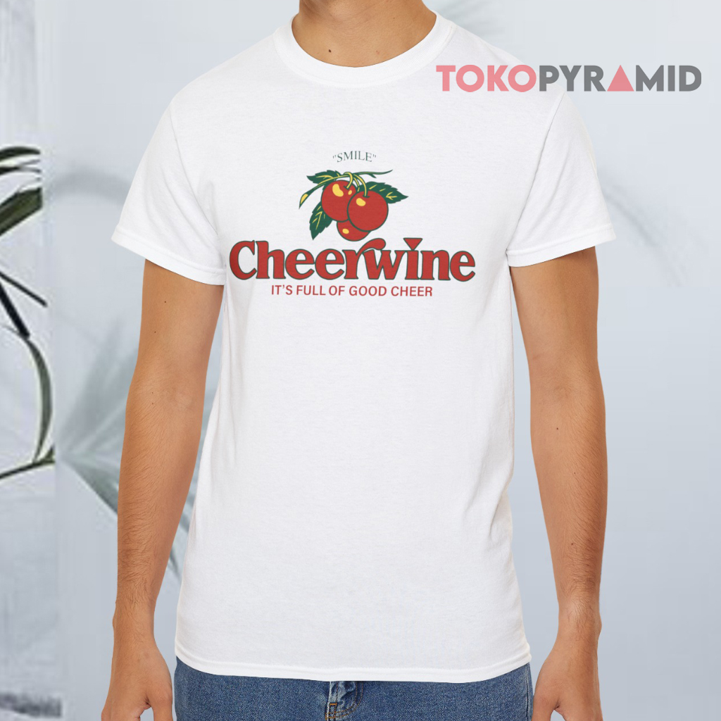 Cherry Cheerwine It's Full Of Good Cheer White T shirt Cherry Cheerwine It's Full Of Good Cheer White T shirt