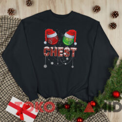 Chestnuts Matching Family Funny Chest Nuts Christmas Couples T shirt Black Sweatshirt