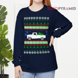 Chevy C10 Stepside Truck 1969 Ugly Christmas Long sleeved