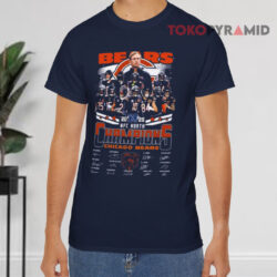 Chicago Bears 2025 Nfc North Champions 2025 Signature Navy T shirt