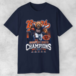 Chicago Bears 2025 Nfc North Champions Mascot T shirt