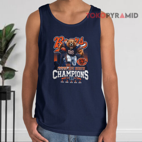Chicago Bears 2025 Nfc North Champions Mascot Tank Top