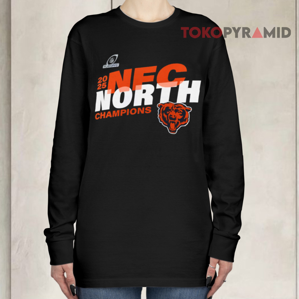 Chicago Bears 2025 Nfc North Champs Long sleeved Chicago Bears 2025 Nfc North Champs Long sleeved