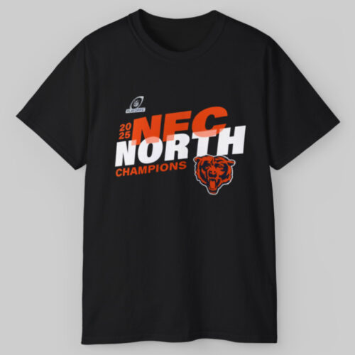 Chicago Bears 2025 Nfc North Champs T shirt Chicago Bears 2025 Nfc North Champs T shirt