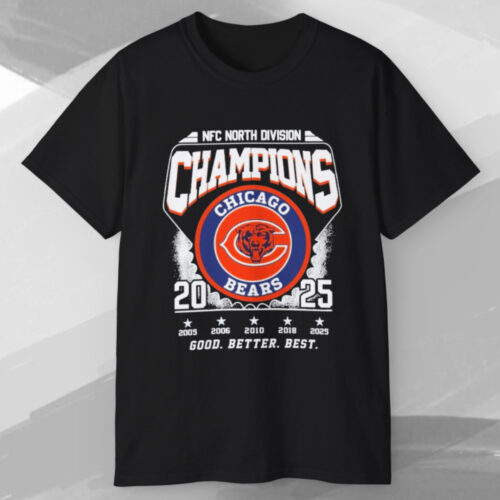 Chicago Bears 2025 Nfc North Division Champions Good Better Best T shirt