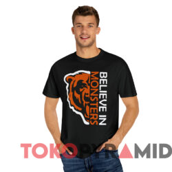 Chicago Bears Believe In Monsters T shirt Black T shirt