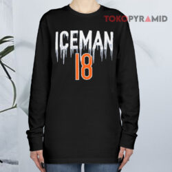 Chicago Bears Iceman 18 Caleb Williams Nfl Long sleeved