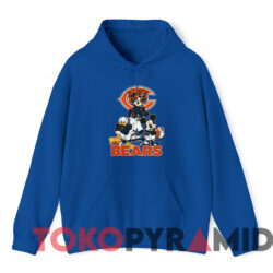 Chicago Bears Mickey Mouse Nfl Football T-shirt 2 Chicago Bears Mickey Mouse Nfl Football T shirt Blue Hoodie