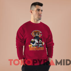 Chicago Bears Mickey Mouse Nfl Football T-shirt 3 Chicago Bears Mickey Mouse Nfl Football T shirt Red Sweatshirt