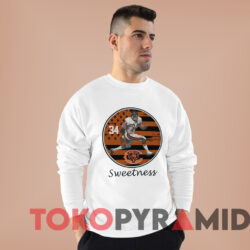 Chicago Bears Walter Payton Sweetness T shirt White Sweatshirt