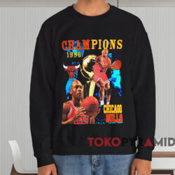 Chicago Bulls 1996 NBA Champions T-shirt 3 Chicago Bulls 1996 Nba Champions T shirt Black Sweatshirt