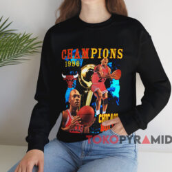 Chicago Bulls 1996 NBA Champions T-shirt 4 Chicago Bulls 1996 Nba Champions T shirt Black Sweatshirt