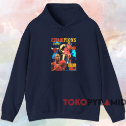Chicago Bulls 1996 NBA Champions T-shirt 2 Chicago Bulls 1996 Nba Champions T shirt Navy Hoodie