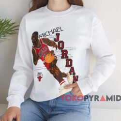 Chicago Bulls Michael Jordan Cartoon T-shirt 3 Chicago Bulls Michael Jordan Cartoon T shirt White Sweatshirt