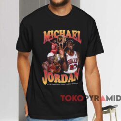 Chicago Bulls Michael Jordan Graphic T shirt Black T shirt