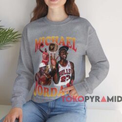 Chicago Bulls Michael Jordan Graphic T-shirt 3 Chicago Bulls Michael Jordan Graphic T shirt Grey Sweatshirt