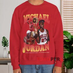 Chicago Bulls Michael Jordan Graphic T-shirt 4 Chicago Bulls Michael Jordan Graphic T shirt Red Sweatshirt