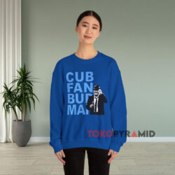 Chicago Cub Fan Bud Man Harry Caray Blue Sweatshirt