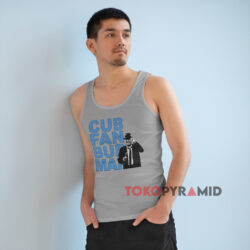 Chicago Cub Fan Bud Man Harry Caray Shirt 4 Chicago Cub Fan Bud Man Harry Caray Grey Tank Top