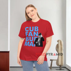 Chicago Cub Fan Bud Man Harry Caray Shirt 3 Chicago Cub Fan Bud Man Harry Caray Red T shirt