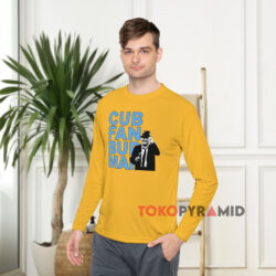 Chicago Cub Fan Bud Man Harry Caray Shirt 2 Chicago Cub Fan Bud Man Harry Caray Yellow Long sleeved