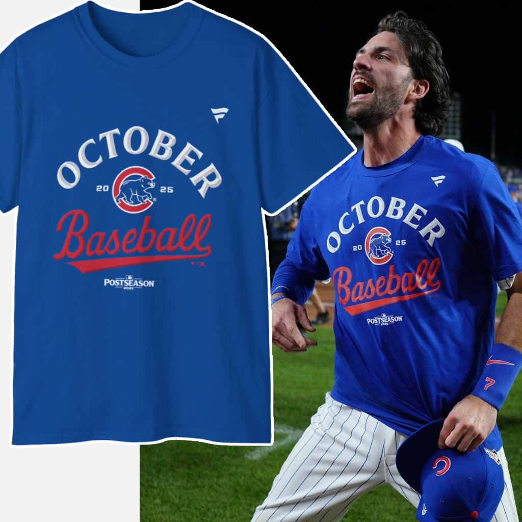 Chicago Cubs 2025 October Baseball T shirt Chicago Cubs 2025 October Baseball T shirt