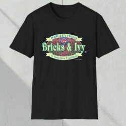 Chicago Cubs Bricks And Ivy Wrigley Field Shirt Black T shirt