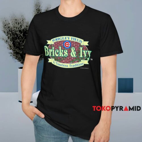 Chicago Cubs Bricks And Ivy Wrigley Field Shirt Black T shirt Chicago Cubs Bricks And Ivy Wrigley Field Shirt Black T shirt