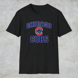 Chicago Cubs Classic Bear Logo Shirt Black T shirt