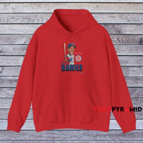 Chicago Cubs Ernie Banks Caricature Shirt Red Hoodie Chicago Cubs Ernie Banks Caricature Shirt Red Hoodie