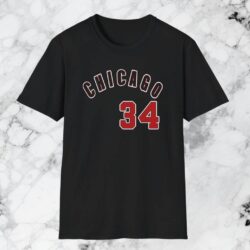 Chicago Cubs Kerry Wood 34 T-shirt Black T shirt