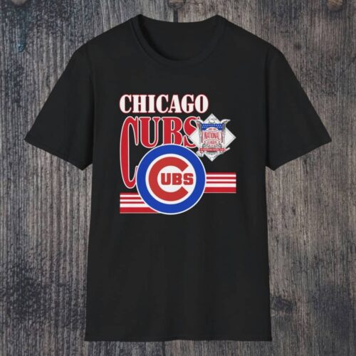 Chicago Cubs National League Logo Shirt Black T shirt Chicago Cubs National League Logo Shirt Black T shirt