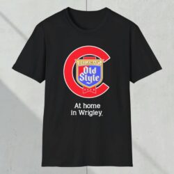 Chicago Cubs Old Style Beer Wrigley Shirt Black T shirt