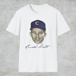 Chicago Cubs Ron Santo Signature Shirt White T shirt