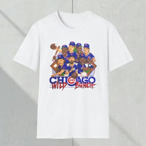 Chicago Cubs Wild Bunch Caricature Shirt White T shirt Chicago Cubs Wild Bunch Caricature Shirt White T shirt