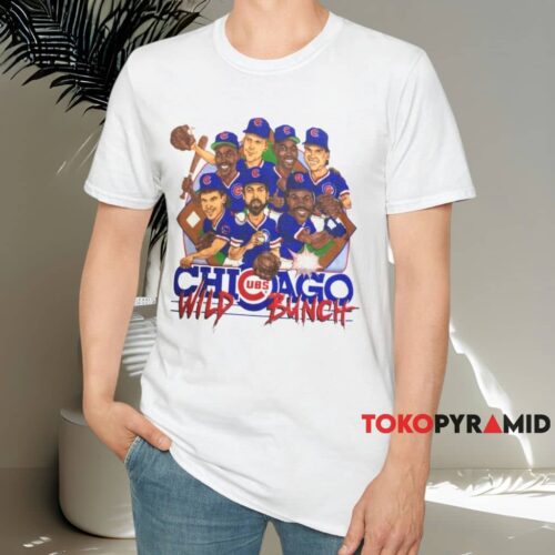 Chicago Cubs Wild Bunch Caricature Shirt White T shirt Chicago Cubs Wild Bunch Caricature Shirt White T shirt